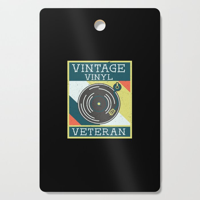 Vintage Vinyl Veteran Cutting Board