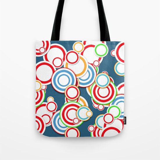 Pattern circle top Tote Bag