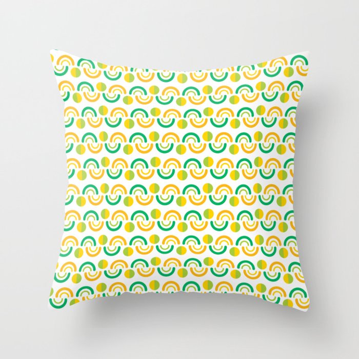 Circle Abstract Art Throw Pillow