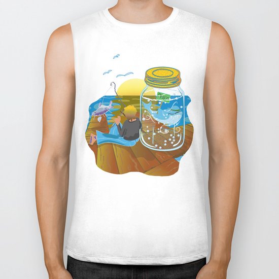Fish Tales Biker Tank