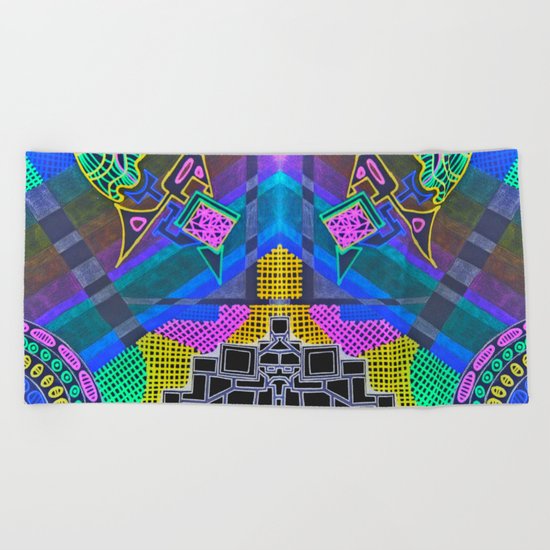 Abstract 2B Beach Towel