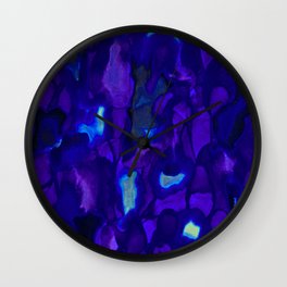 Blue Jasmines Guide You Home Wall Clock