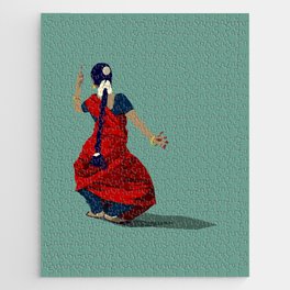 Indian Classical Dancer Pose I Jigsaw Puzzle