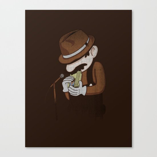 8-bit Blues Canvas Print