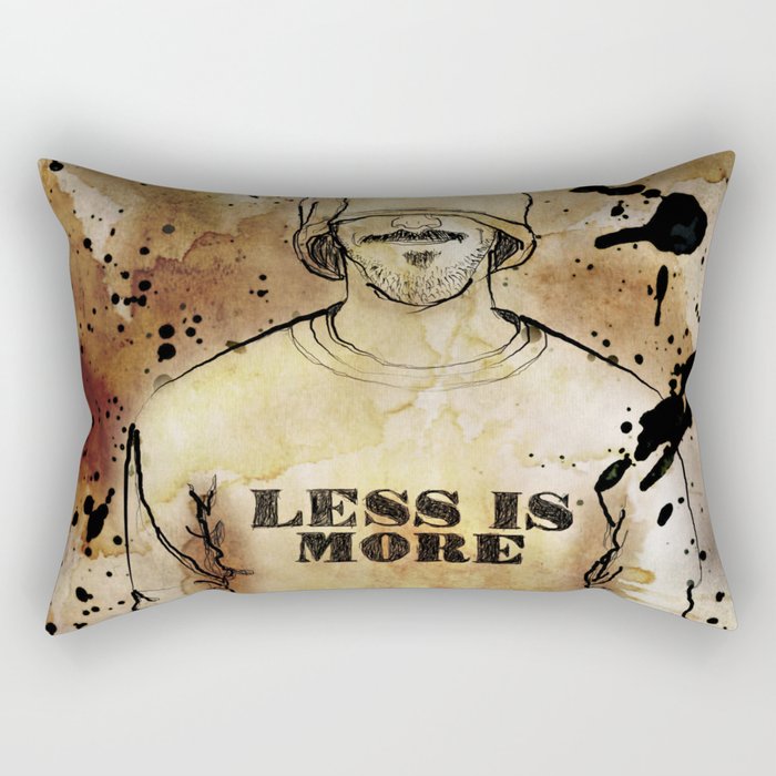 Less is More. Rectangular Pillow