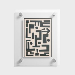Organic Contemporary Modern Shapes 08 Floating Acrylic Print