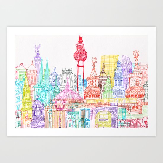 Berlin Towers Art Print