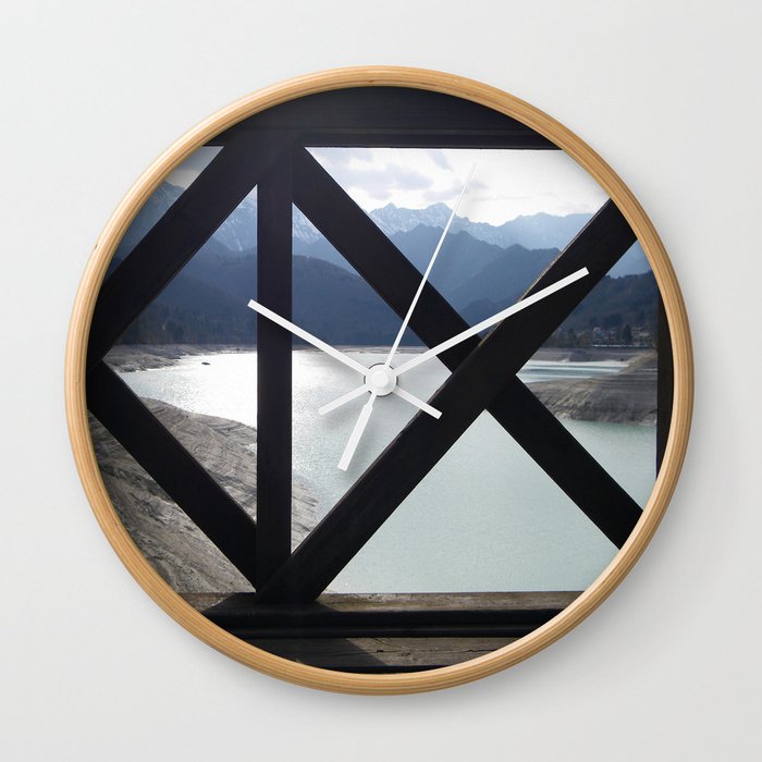 A Fence With A View Wall Clock