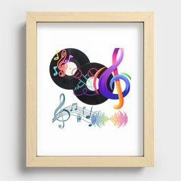 Everything Music Recessed Framed Print