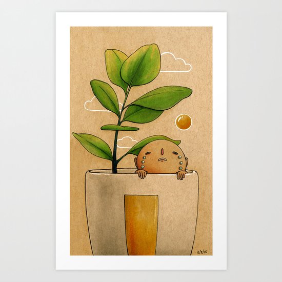 Cry Art Print