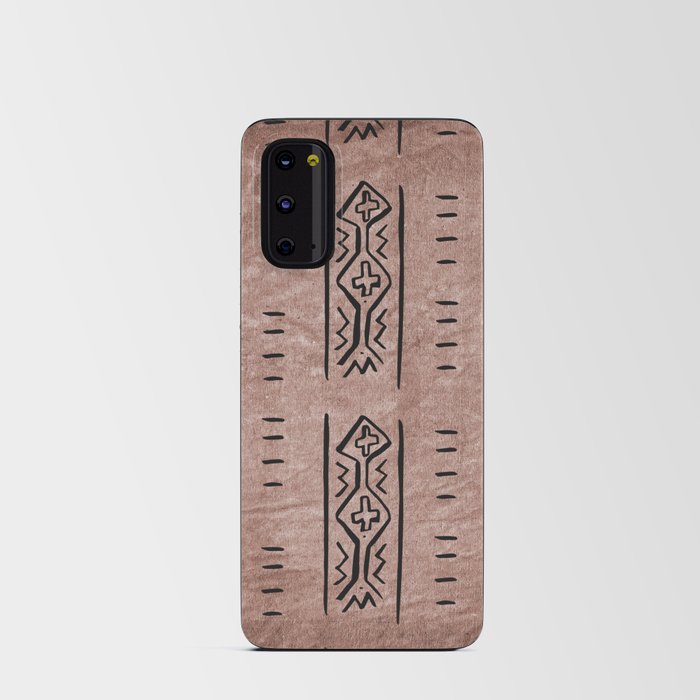 Mud Cloth Mercy Brown and Black Pattern Android Card Case