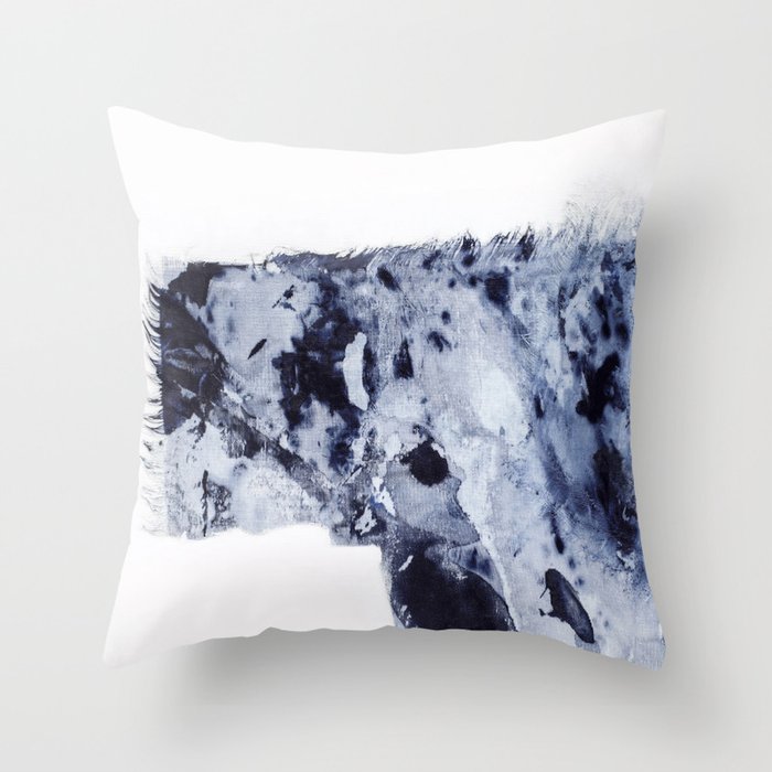 Blue abstract sales pillow