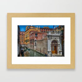 Venice Canal Framed Art Print