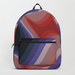 70's style pattern Backpack