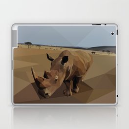 Minimal Wild White Rhino Laptop Skin