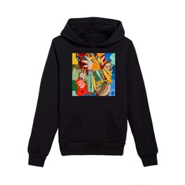 Doodle Colorful Patchwork Graffiti Art by Emmanuel Signorino Kids Pullover Hoodie