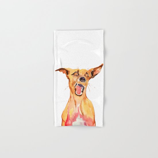 crazy dog Hand & Bath Towel