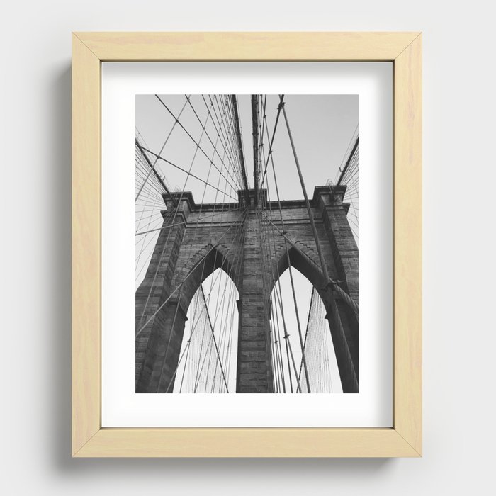 bklyn bridge Recessed Framed Print