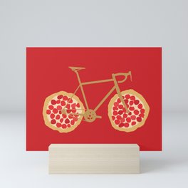 Bicycle Pizza Wheels Mini Art Print
