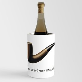The Treachery of Images by Rene Magritte Wine Chiller