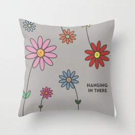 Flower Dudes Throw Pillow