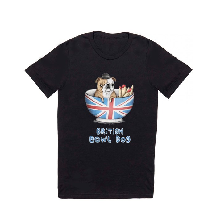 British Bowl Dog T Shirt