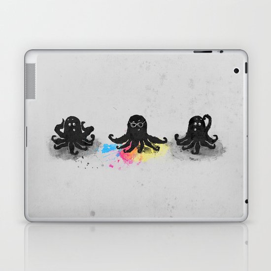 4-color squid Laptop & iPad Skin