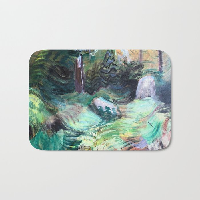 Emily Carr - Trunk and Glade - Canada, Canadian Oil Painting - Group of Seven Bath Mat