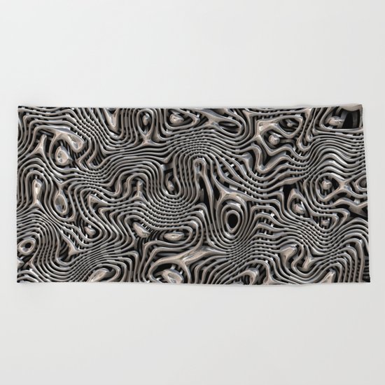 Chrome Chaos Beach Towel