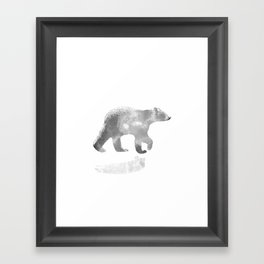 graphic bear III Framed Art Print