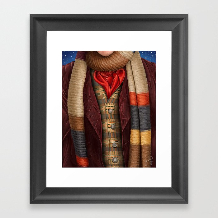 The Fourth Doctor Framed Art Print