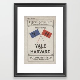 Harvard Yale Game 1925 Framed Art Print