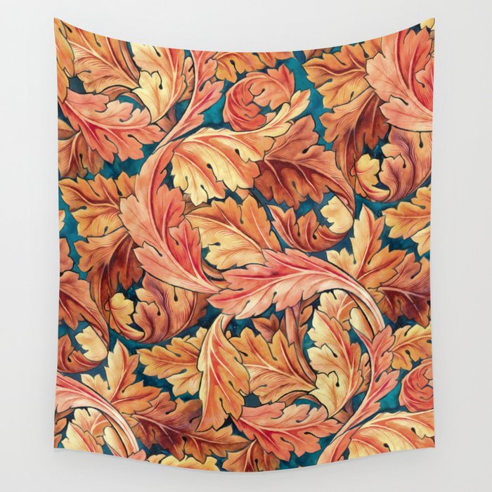 Fall Morris Leaves Wall Tapestry