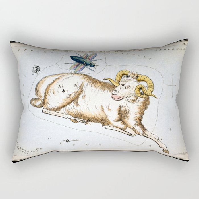 Vintage Aries Rectangular Pillow