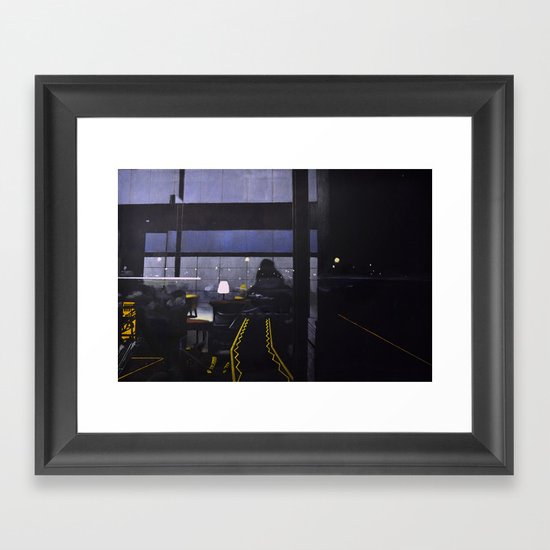 Candle-lit E Framed Art Print