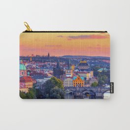 Charles bridge, Karluv most, Prague in winter at sunrise, Czech Republic. Carry-All Pouch