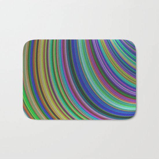 Striped fantasy Bath Mat
