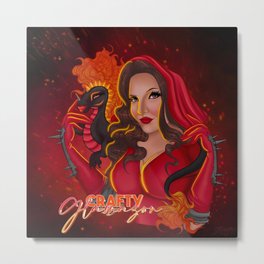 Fire Witch Metal Print