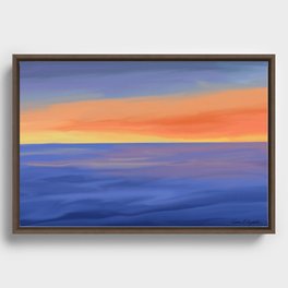 California Sunset Framed Canvas