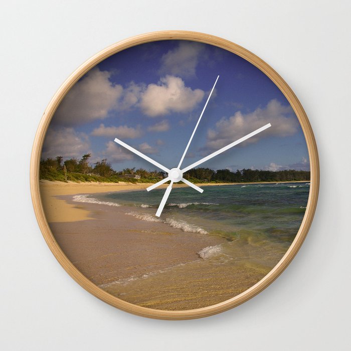 BEAUTIFUL OAHU BEACH Wall Clock