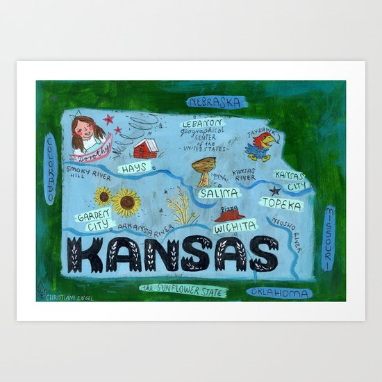 KANSAS Art Print