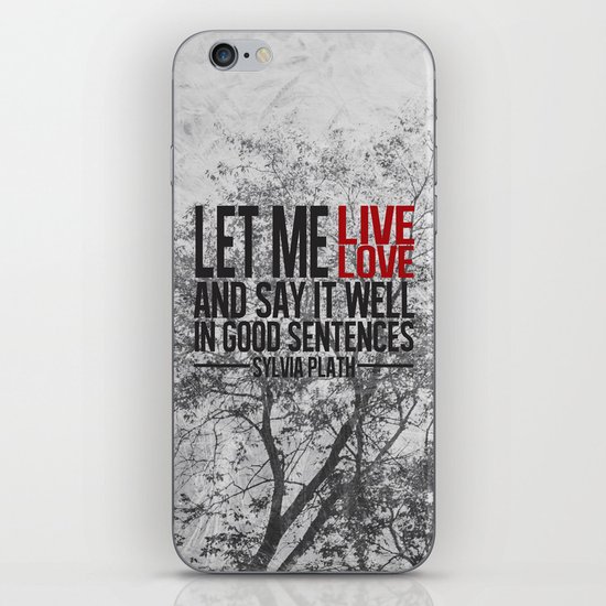 let me live. iPhone & iPod Skin