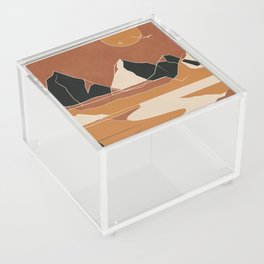 Minimal Abstract Art Landscape 03 Acrylic Box