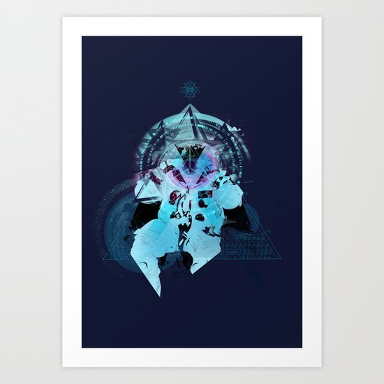 Illuminati Astronaut Art Print