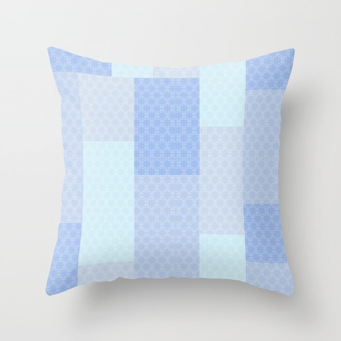PATCHWORK FLORAL PATTERN Throw Pillow