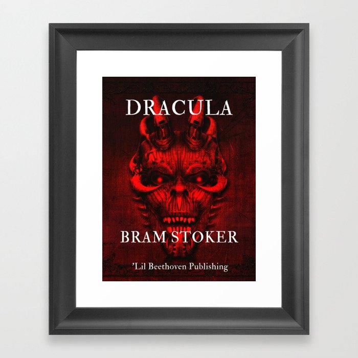 Dracula by Bram Stoker book jacket cover by 'Lil Beethoven Publishing vintage poster / posters Framed Art Print