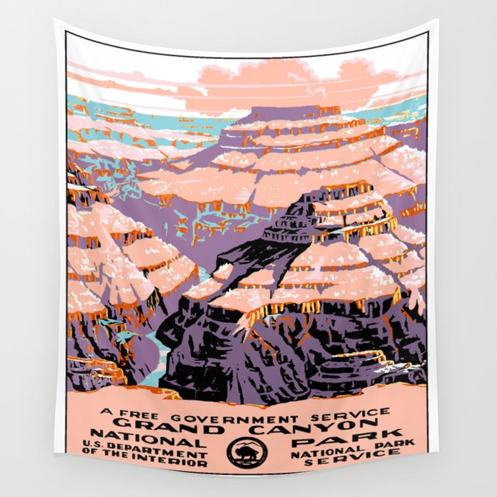 Grand Canyon National Park Wall Tapestry by Headrubble Society6