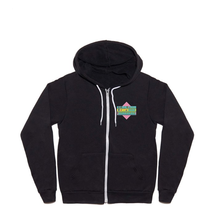 Psychedelic synth Full Zip Hoodie
