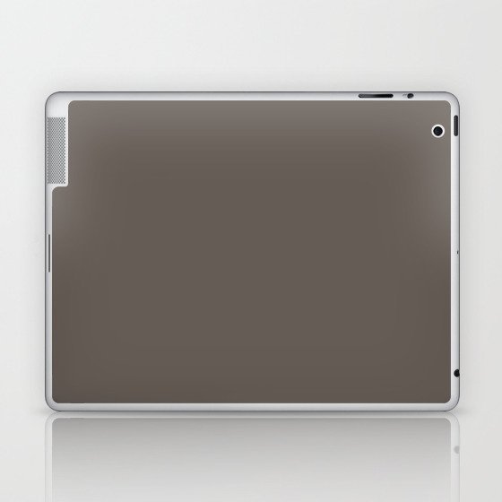 Dark Brown Solid Color Pairs Pantone Morel 19-0808 TCX Shades of Brown Hues Laptop & iPad Skin