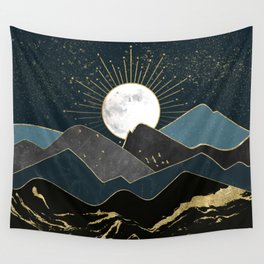 Wild Marble Mountain Moonrise Wall Tapestry